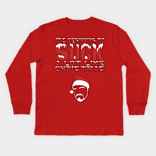 Suck Like Christmas Kids Long Sleeve T-Shirt